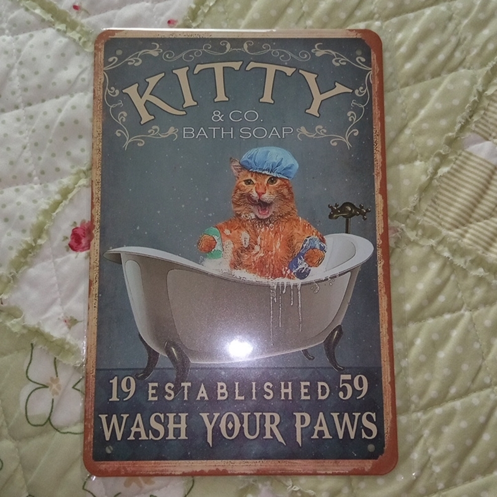 Cat Bath Sign
